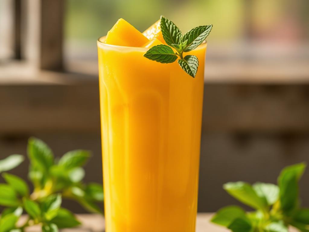 Mango lassi cocktail