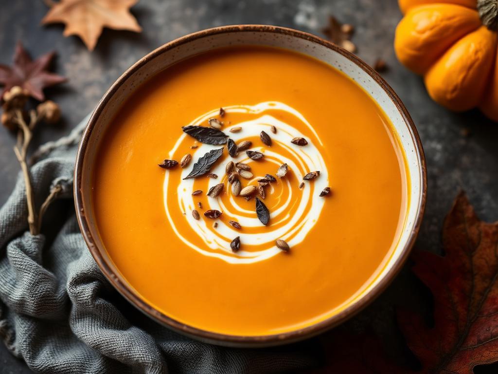 Velouté de potiron truffé