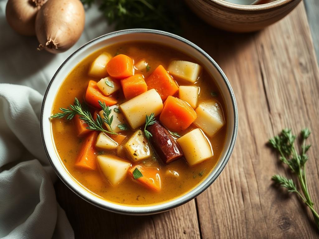 Soupe de légumes du marché